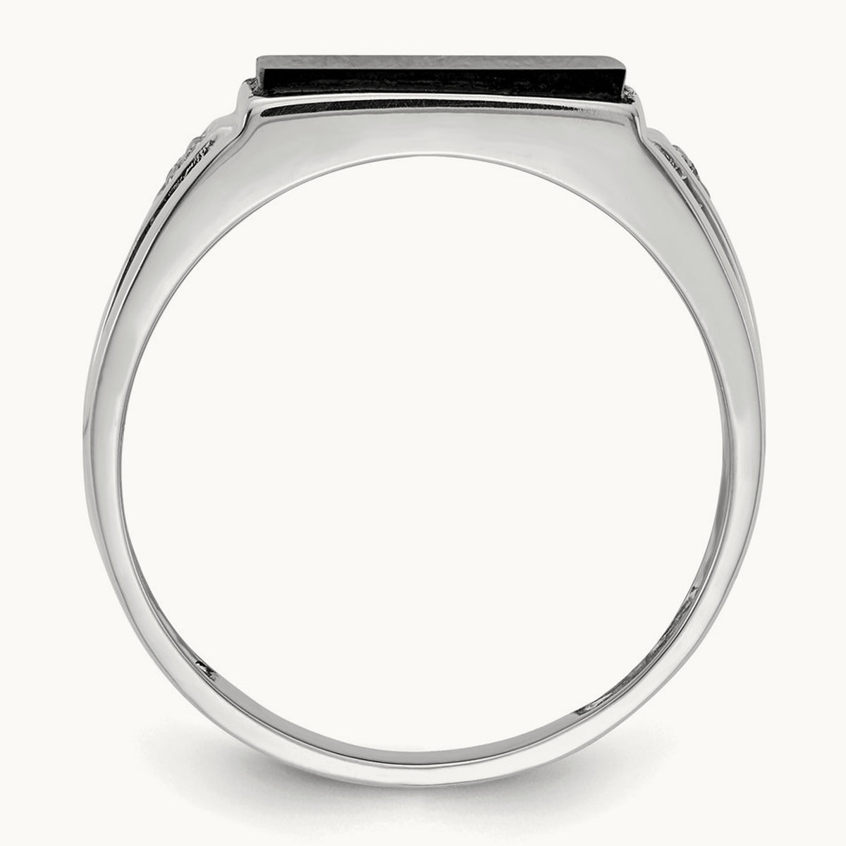 AA Diamond men's ring, 14K White Gold