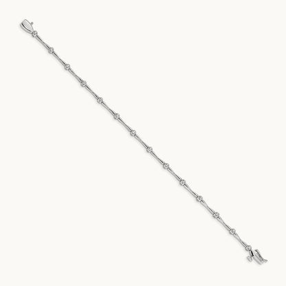 Diamond Bracelet, 14K White Gold