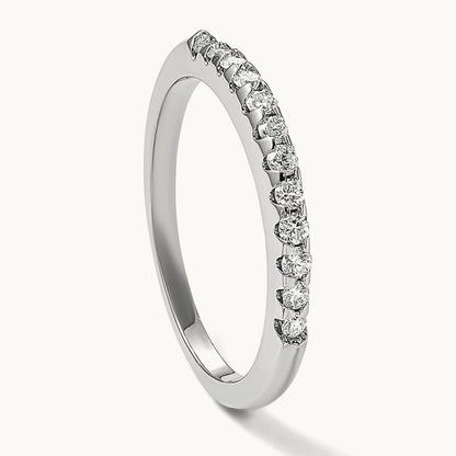 Diamond Wedding Band, 14K White Gold