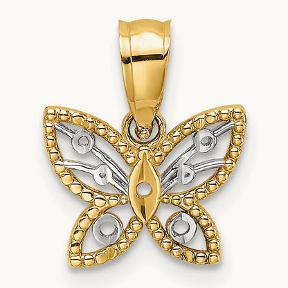 w/ Diamond-cut Butterfly Charm — photo set