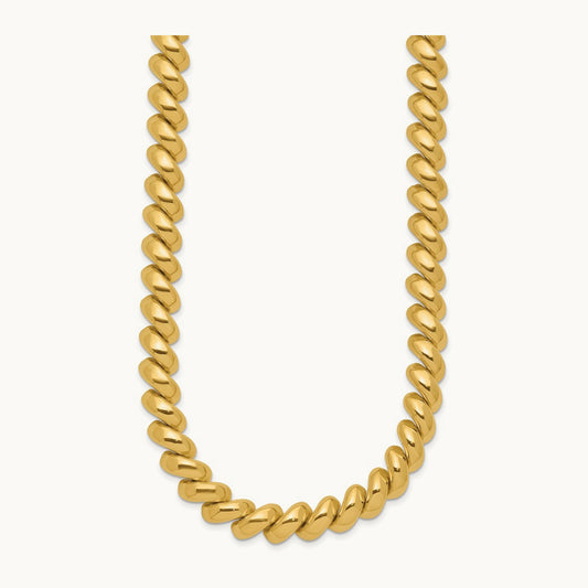 Polished San Marco Necklace, 14K