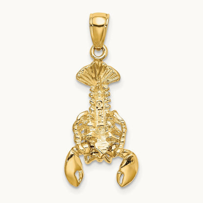 Moveable Lobster Charm — 14K Yellow Gold