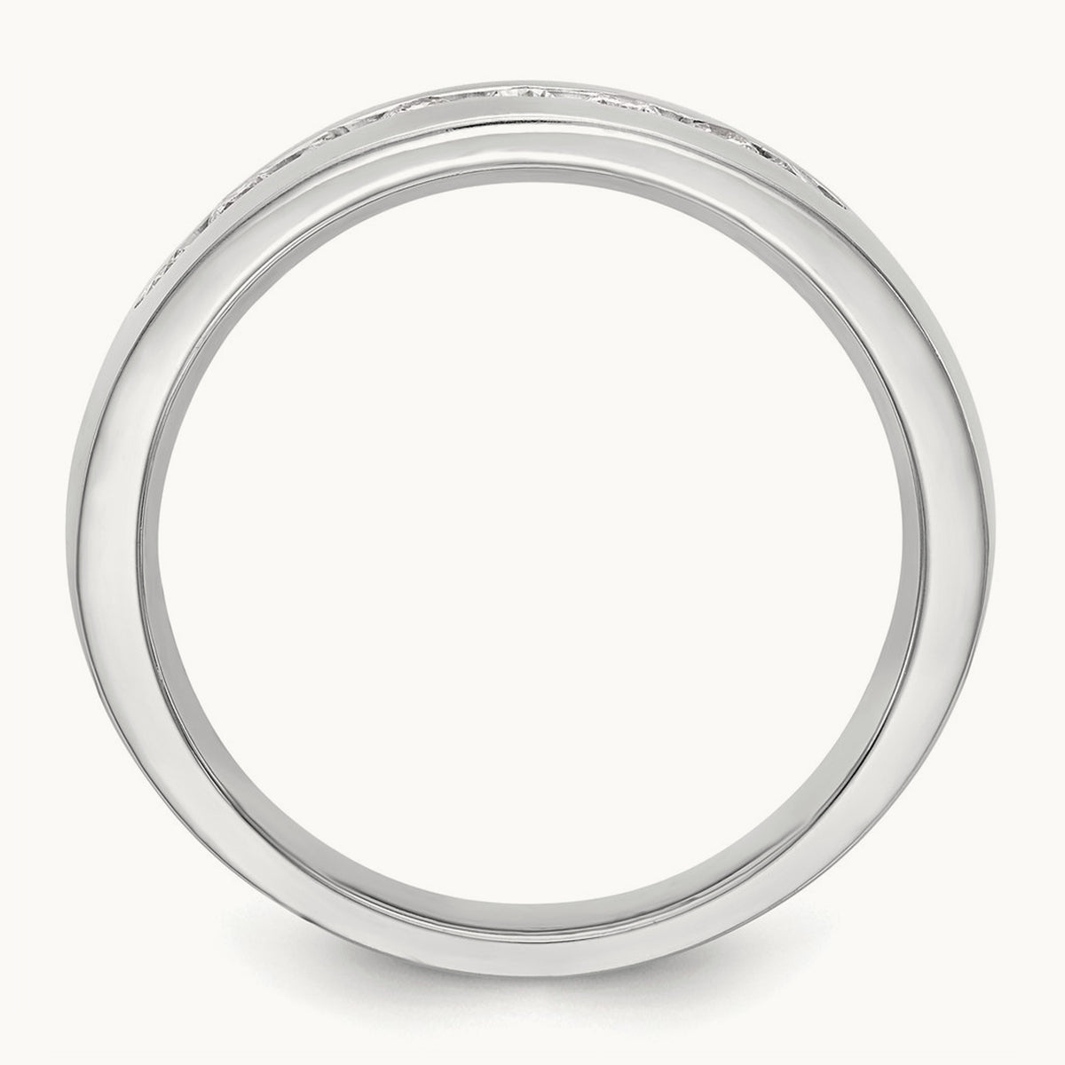 Diamond Men's Band, 14K White Gold