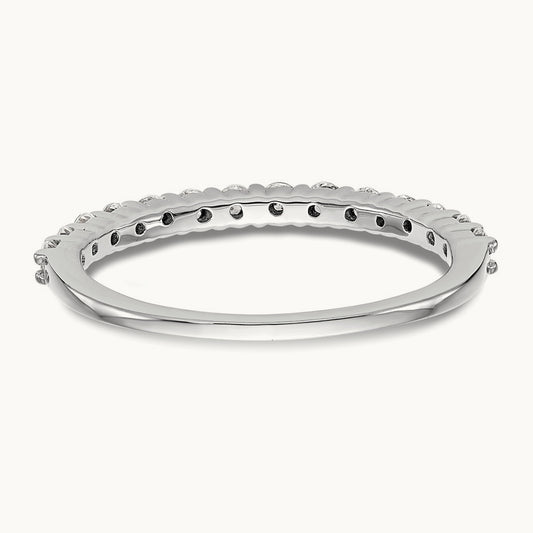 Diamond Wedding Band, 14K White Gold