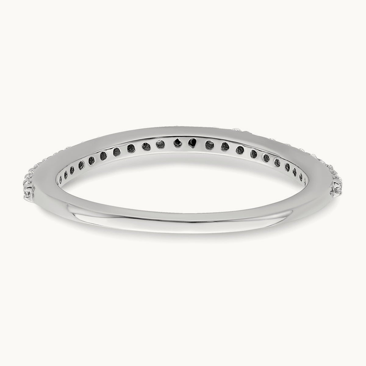 Diamond Wedding Band, 14K White Gold