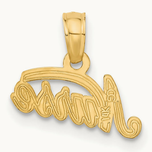 Nurse Pendant — 14K Yellow Gold