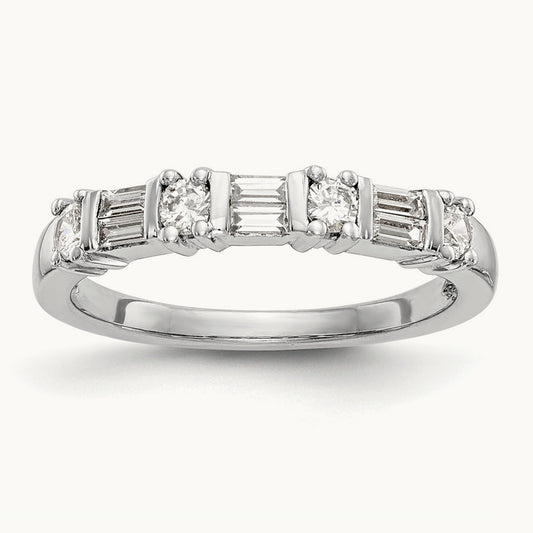 Diamond Band — 14K White Gold, 7