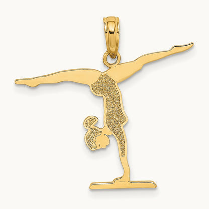 Gymnastics Floor Charm, 14K