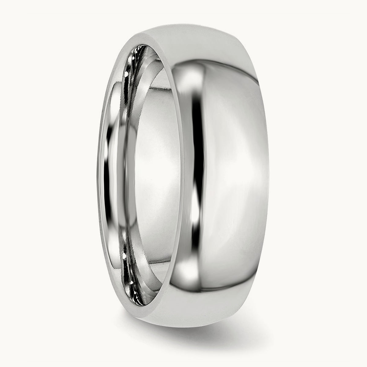 Cobalt Polished Half Round Band — 7mm (2)