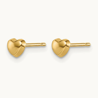Madi K Heart Post Earrings, 14K