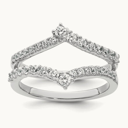 Complete Diamond Ring Guard, 14K White Gold