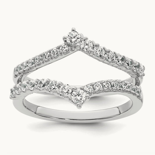 Complete Diamond Ring Guard, 14K White Gold