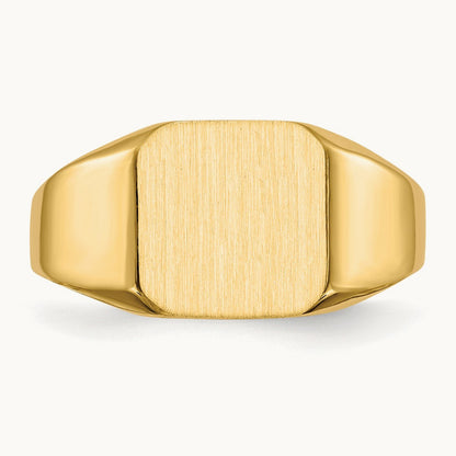 Open Back Mens Signet Ring — photo set