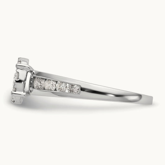 Cluster Engagement Ring, 1.00 ct tw