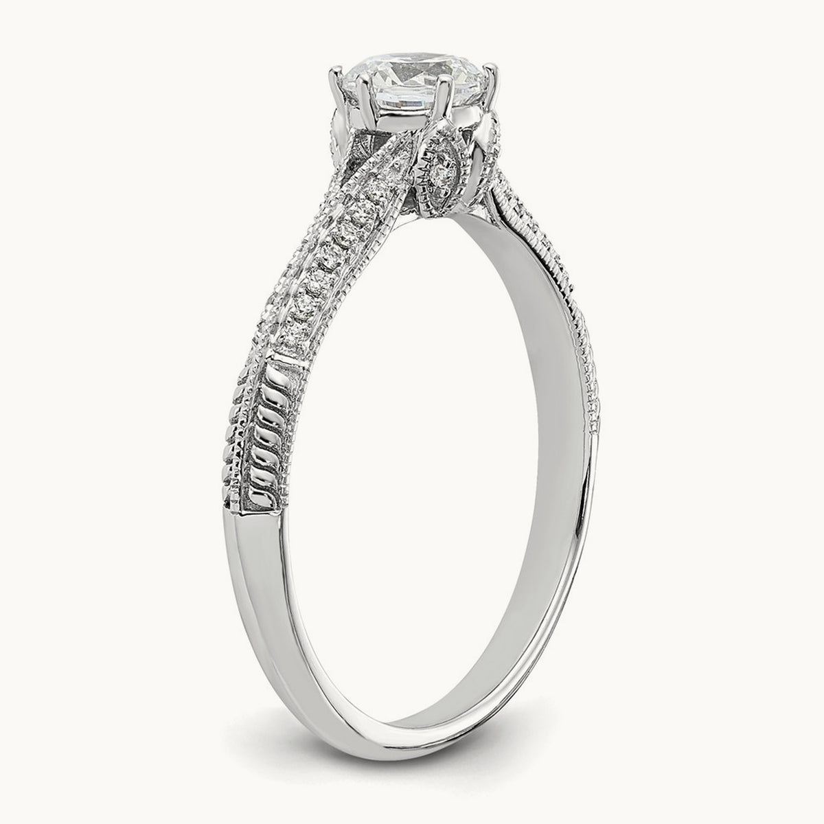 Semi-Mount Engagement Ring, 0.10 ct tw