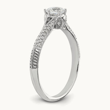 Semi-Mount Engagement Ring, 0.10 ct tw