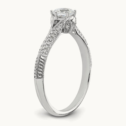 Semi-Mount Engagement Ring, 0.10 ct tw