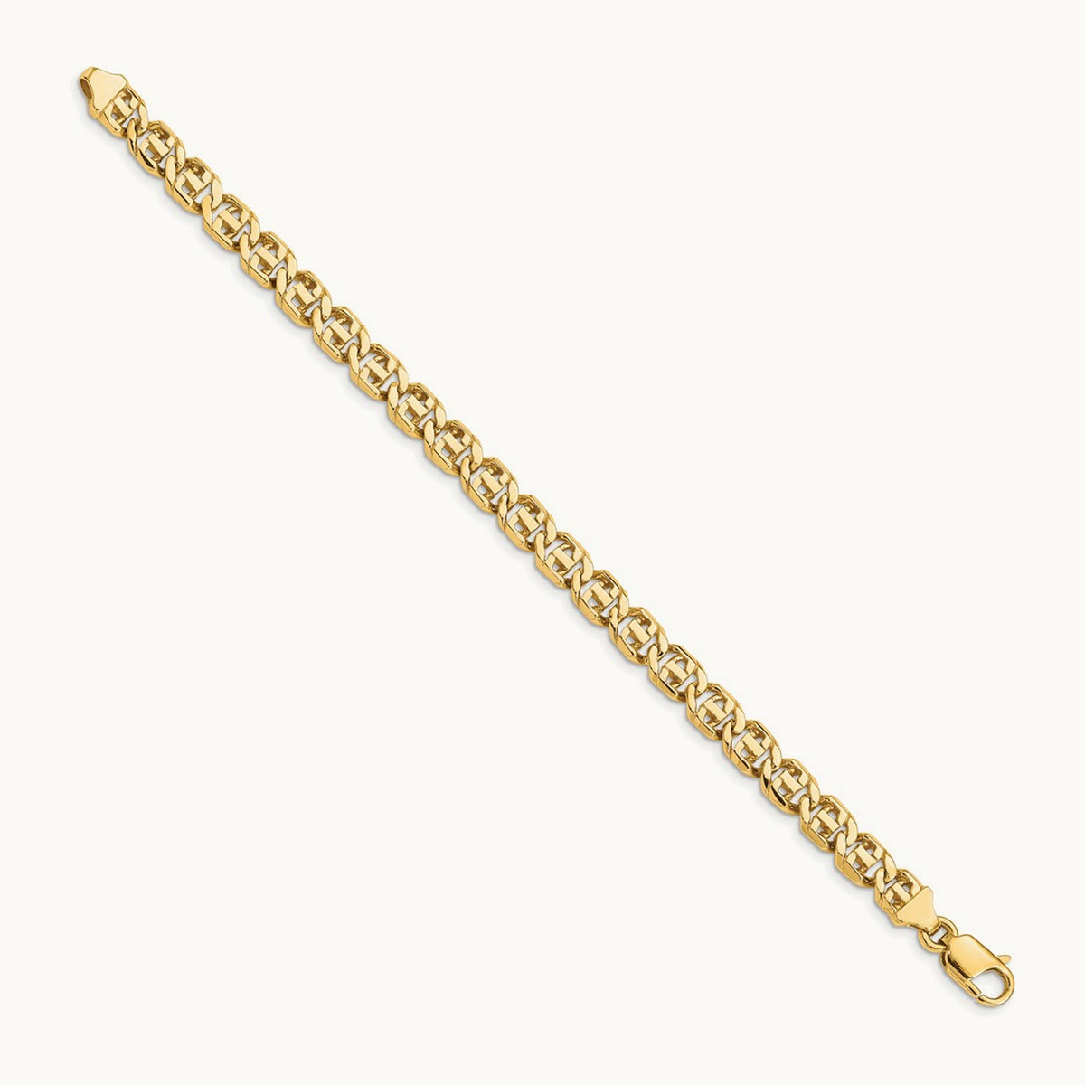Hand-Polished Fancy Link Bracelet — 7 inch