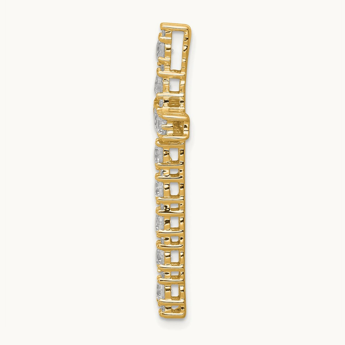 Cross Chain Slide Pendant, 0.50-1.00 ct tw Lab-Grown Diamond — 1 ct