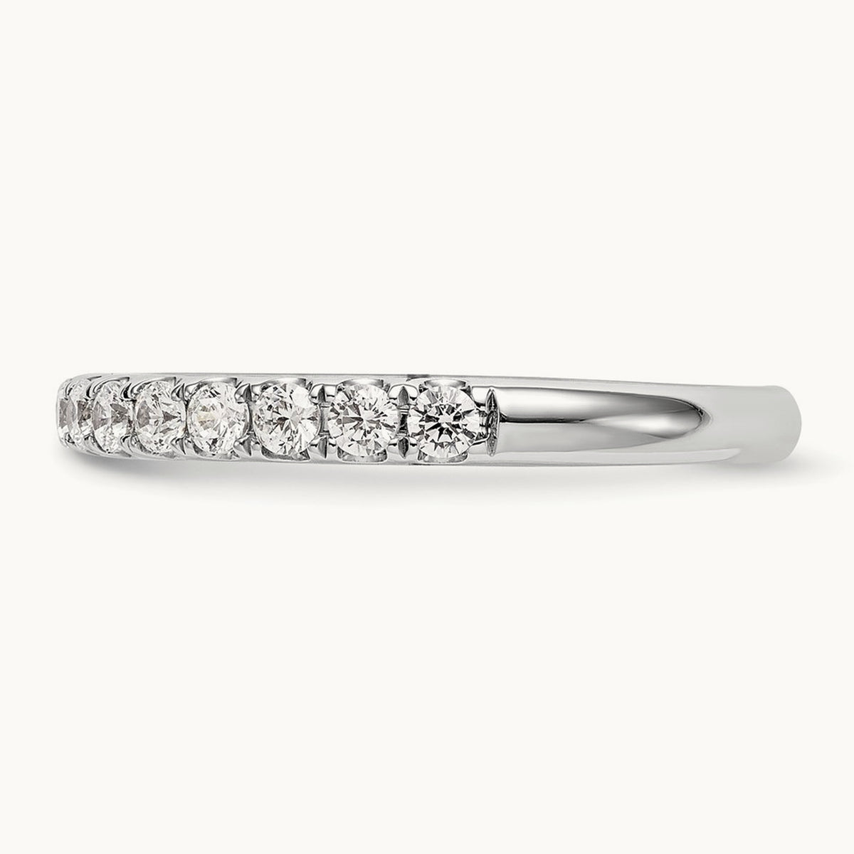 Diamond Wedding Band, 14K White Gold