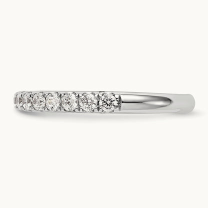 Diamond Wedding Band, 14K White Gold