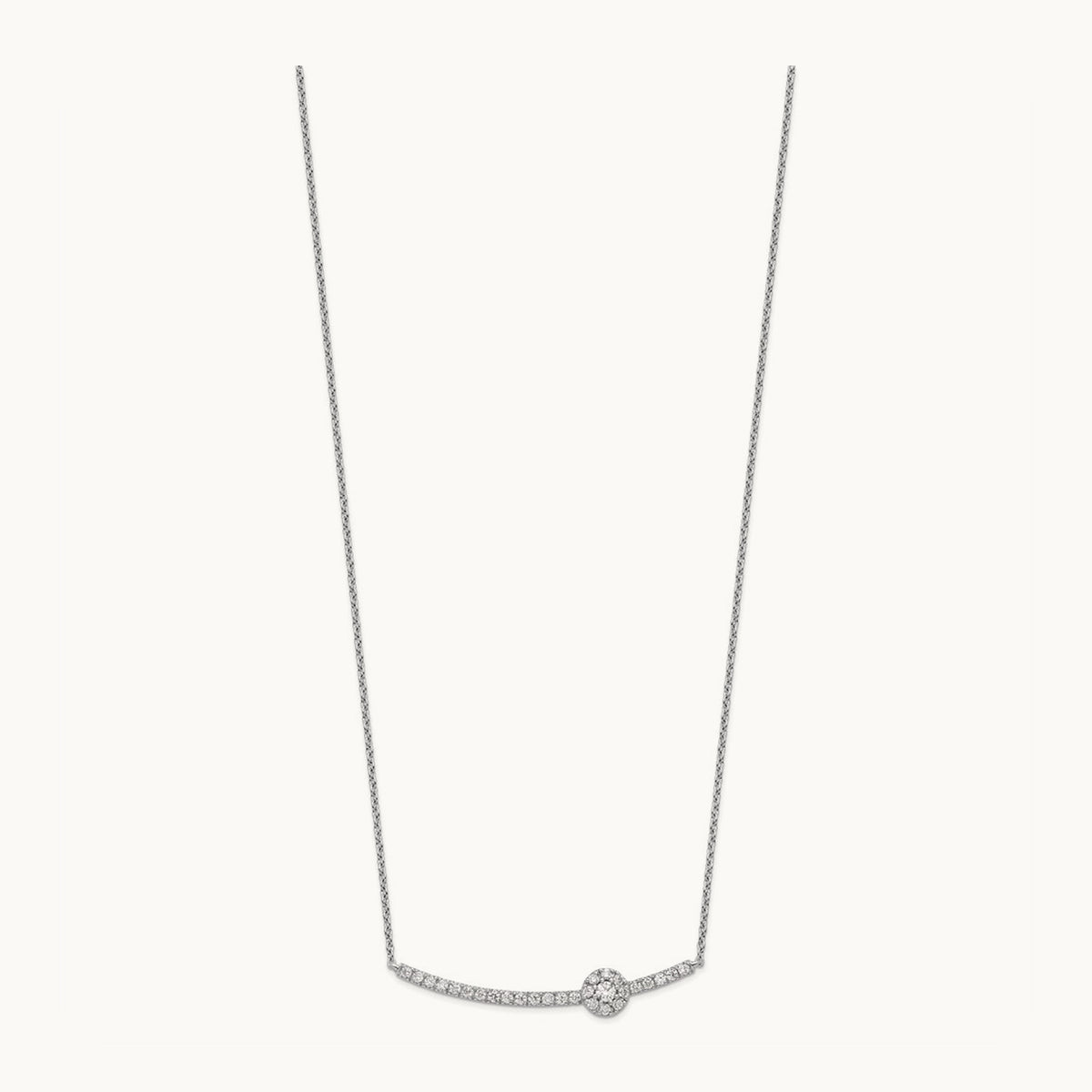 Fashion Bar Necklace, 0.50 ct tw Lab-Grown Diamond
