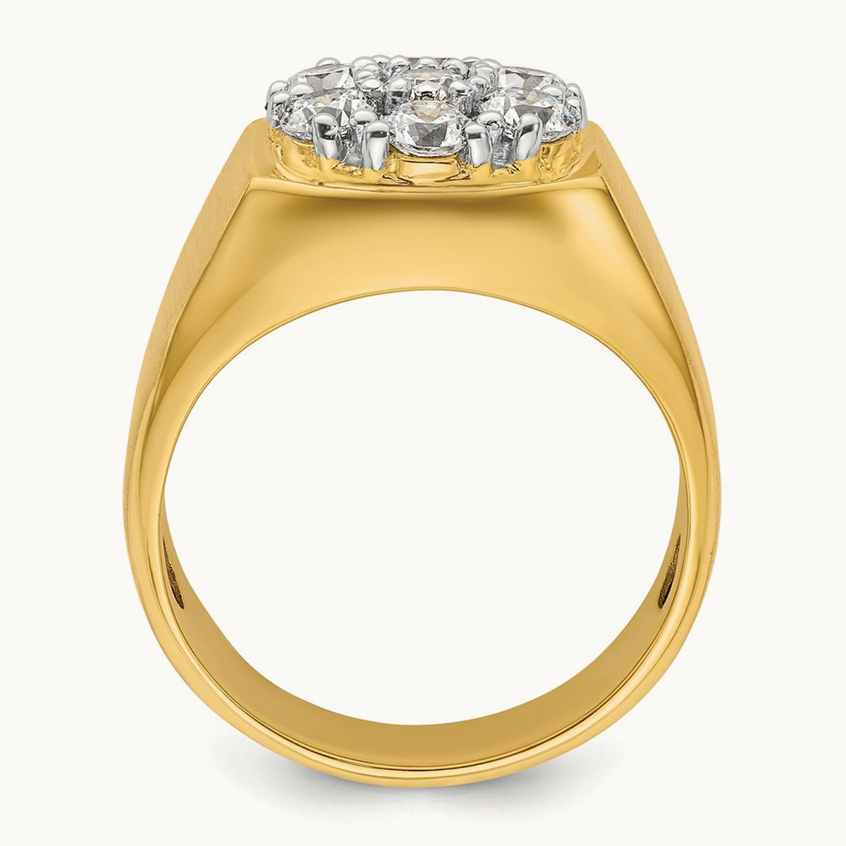 Men's Cluster Ring, 1.50 ct tw Lab-Grown Diamond
