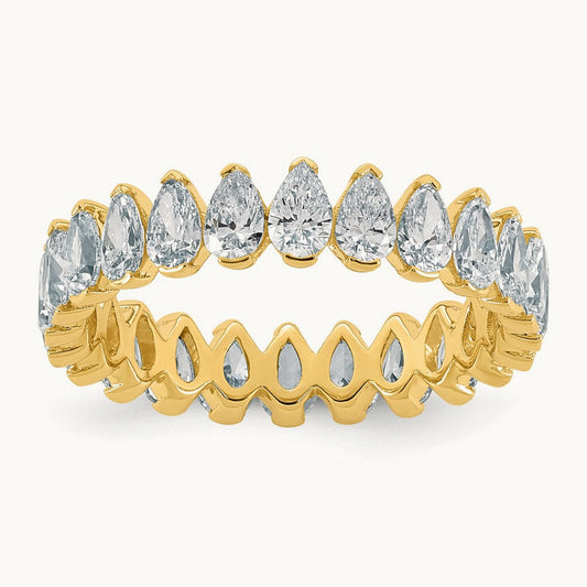 Pear Eternity Ring, 2.50 ct tw Lab-Grown Diamond