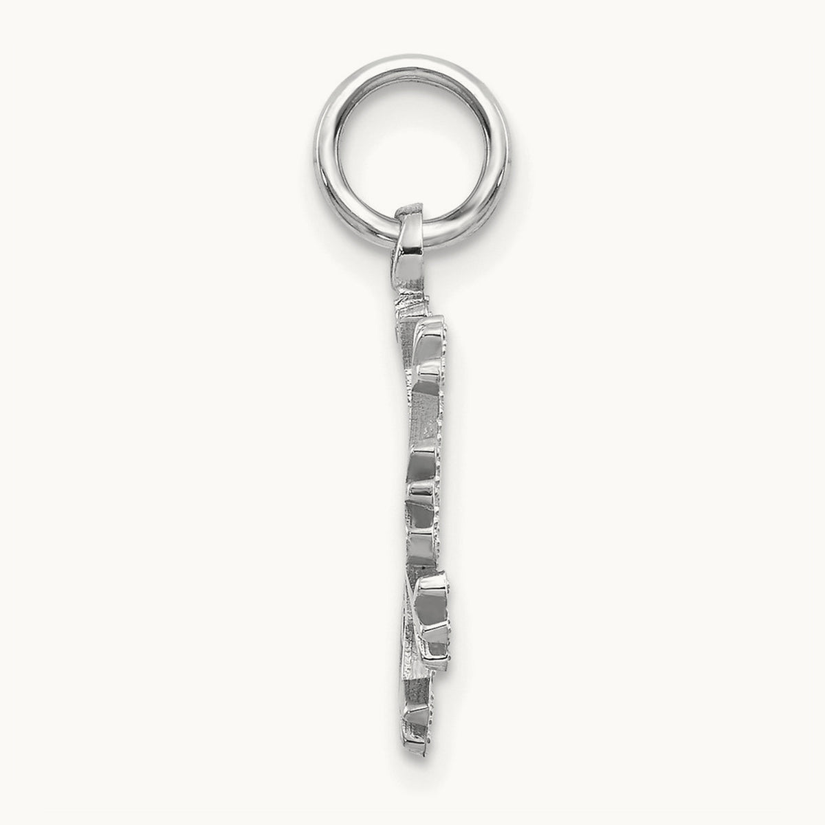 Snowflake Charm, 14K White Gold