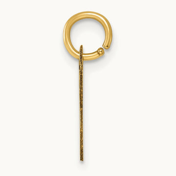 Small Script Letter W Initial Charm, 14K