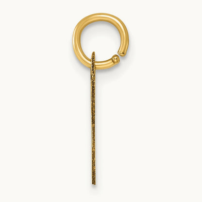 Small Script Letter W Initial Charm, 14K