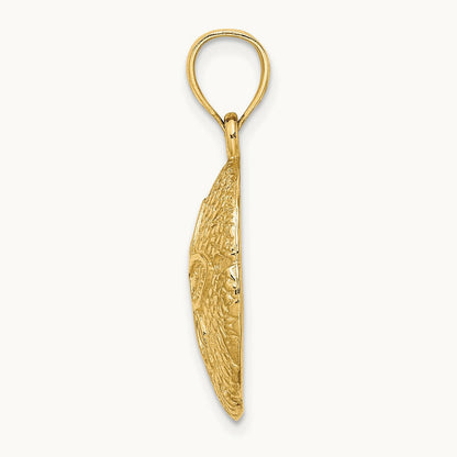 Sand Dollar Charm, 14K