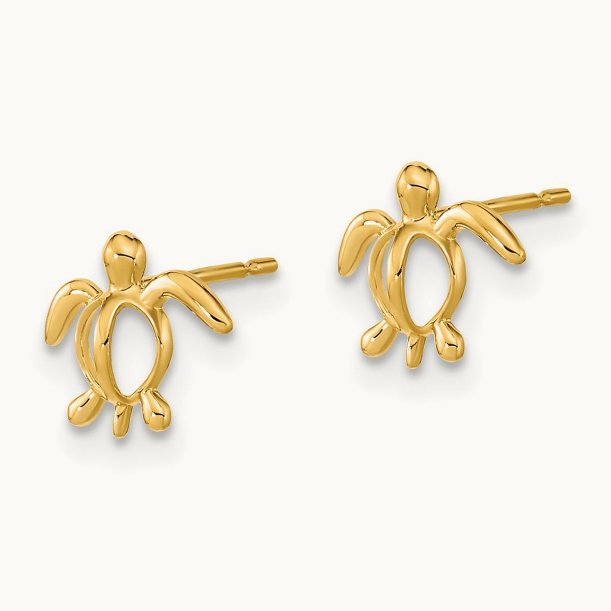 Madi K Childrens Sea Turtle Post Earrings, 14K