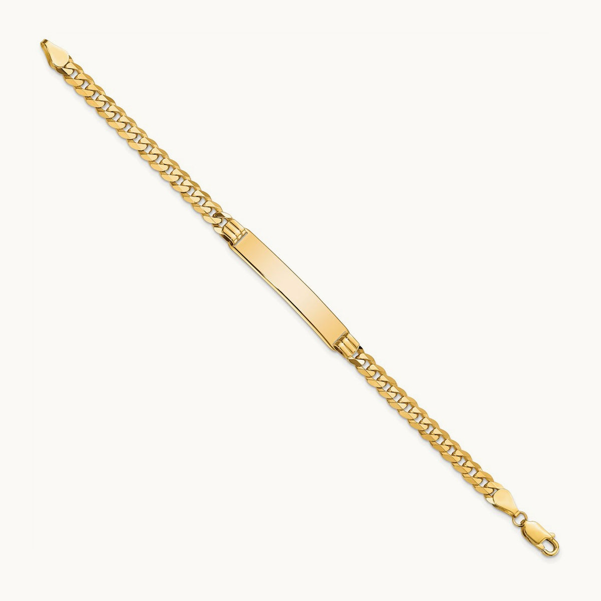 Curb Link ID Bracelet, 14K
