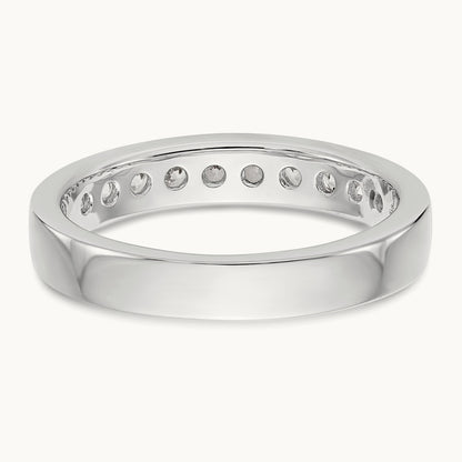 11-Stone Diamond Channel Band, Platinum