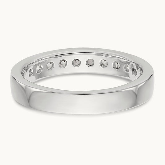 11-Stone Diamond Channel Band, Platinum