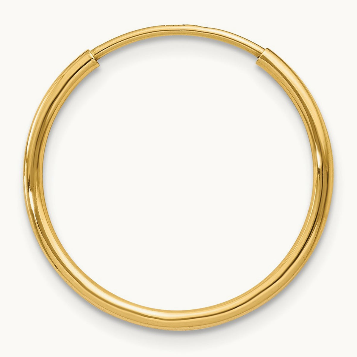 Single 14k Endless Hoop Earring, 1.20mm