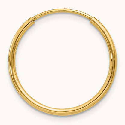 Single 14k Endless Hoop Earring, 1.20mm