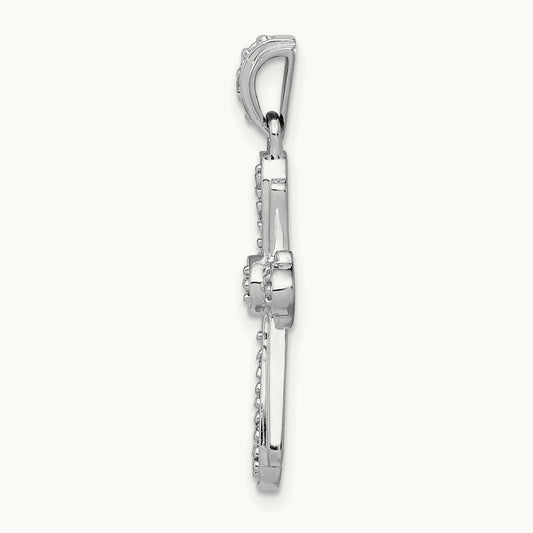 1/10ct. Diamond Cross Pendant — photo set