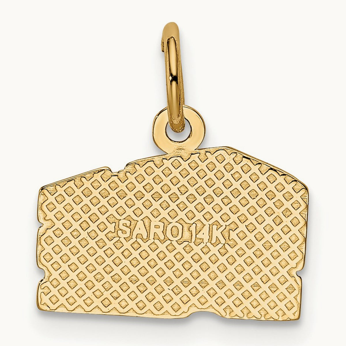 Swiss Cheese Charm, 14K