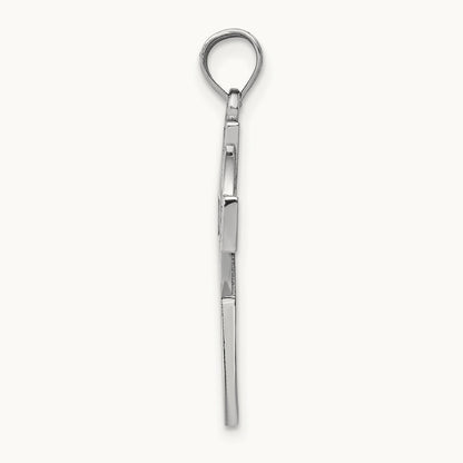 Celtic Cross Pendant, 14K White Gold