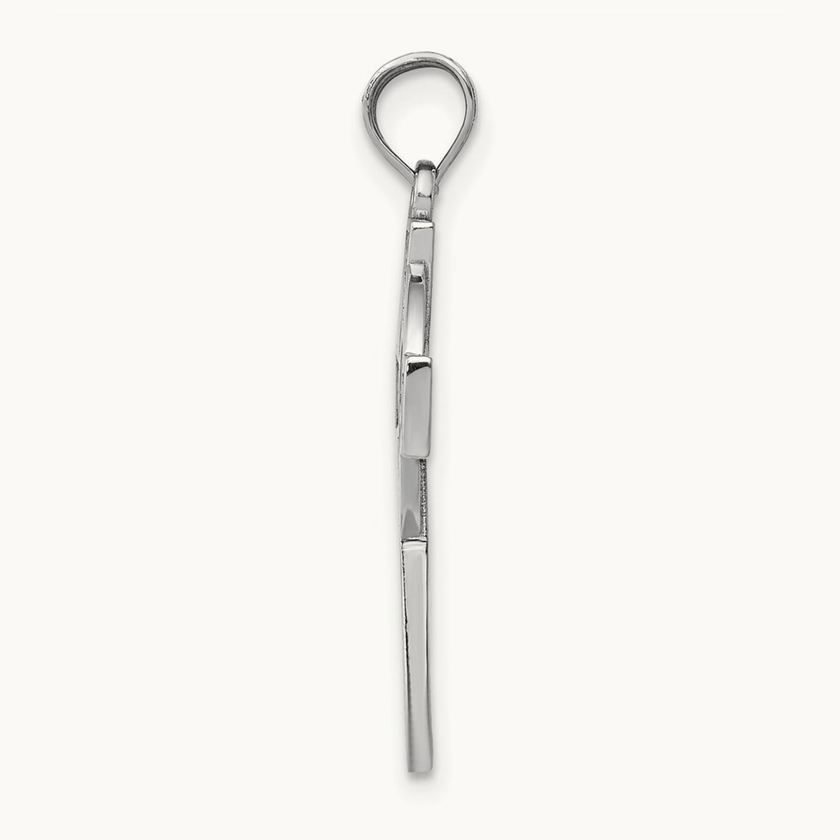Celtic Cross Pendant, 14K White Gold