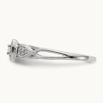 First Promise Complete Diamond Promise/Engagement Ring, 14K White Gold