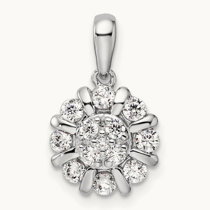 Halo Pendant, 0.50 ct tw Lab-Grown Diamond