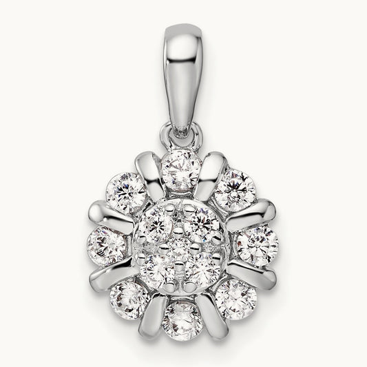 Halo Pendant, 0.50 ct tw Lab-Grown Diamond