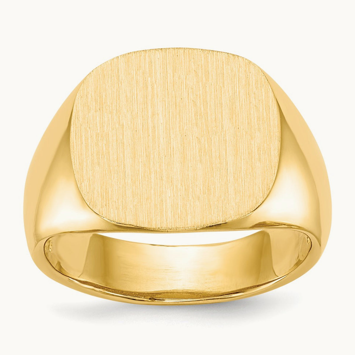 Open Back Mens Signet Ring — photo set