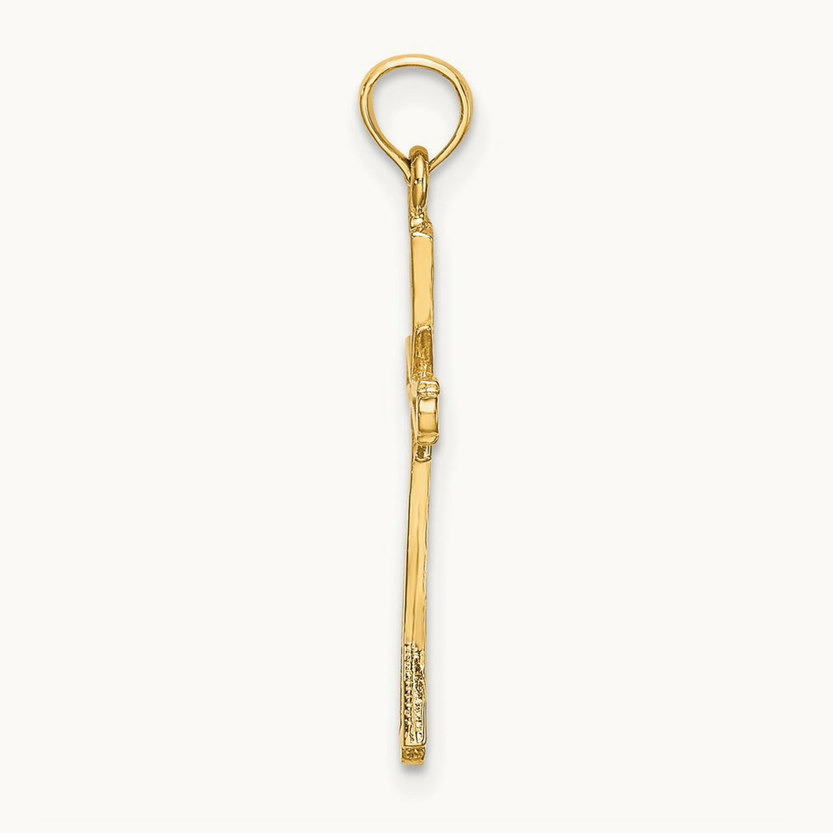D/C w/ X-Center On Cross Charm, 14K