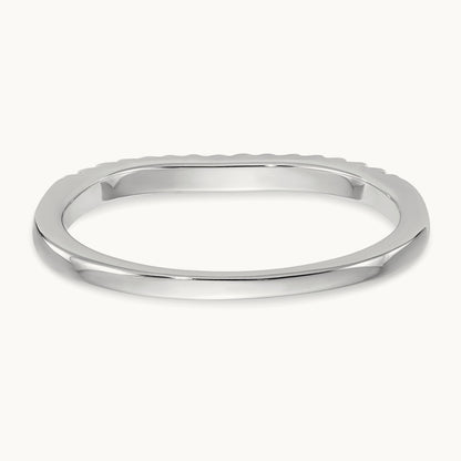 Diamond Wedding Band, 14K White Gold