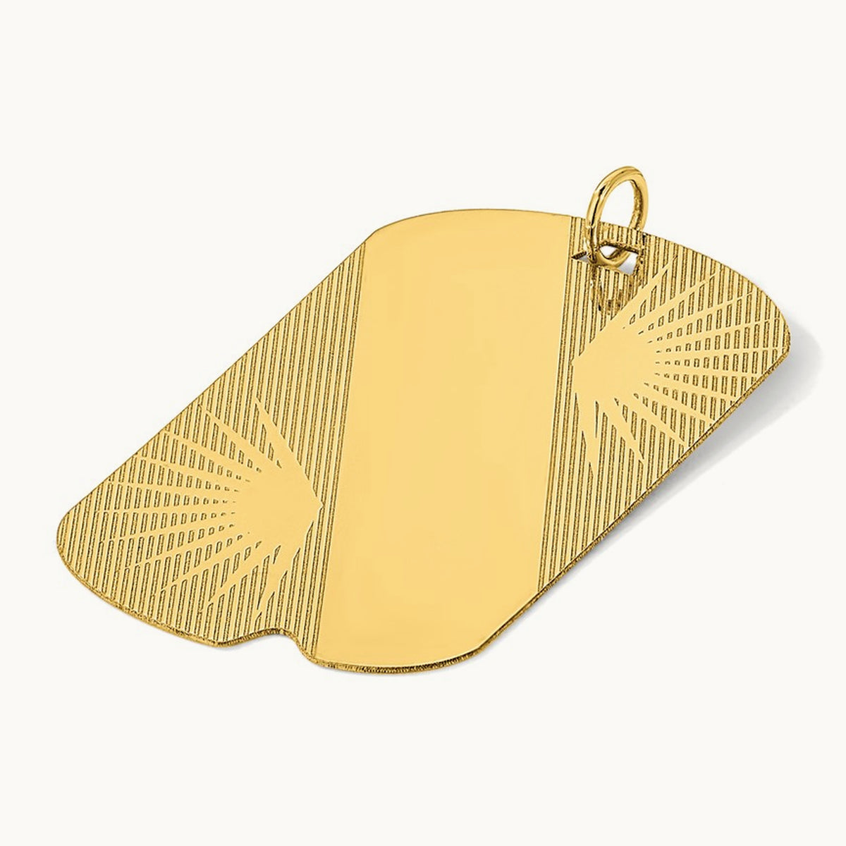 Patterned .018 Gauge Engravable Dog Tag Disc Charm — 45.6mm