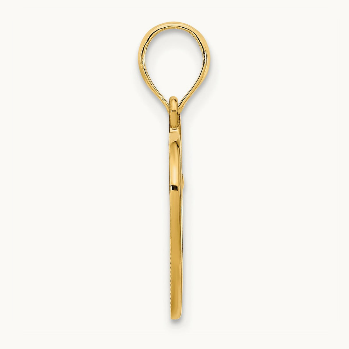 Fancy Open Heart Pendant, 14K